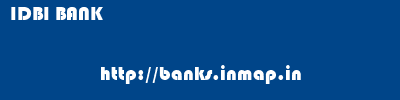IDBI BANK       banks information 